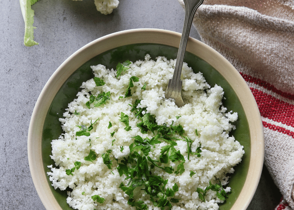 cauliflower rice paleo keto vegan grain free