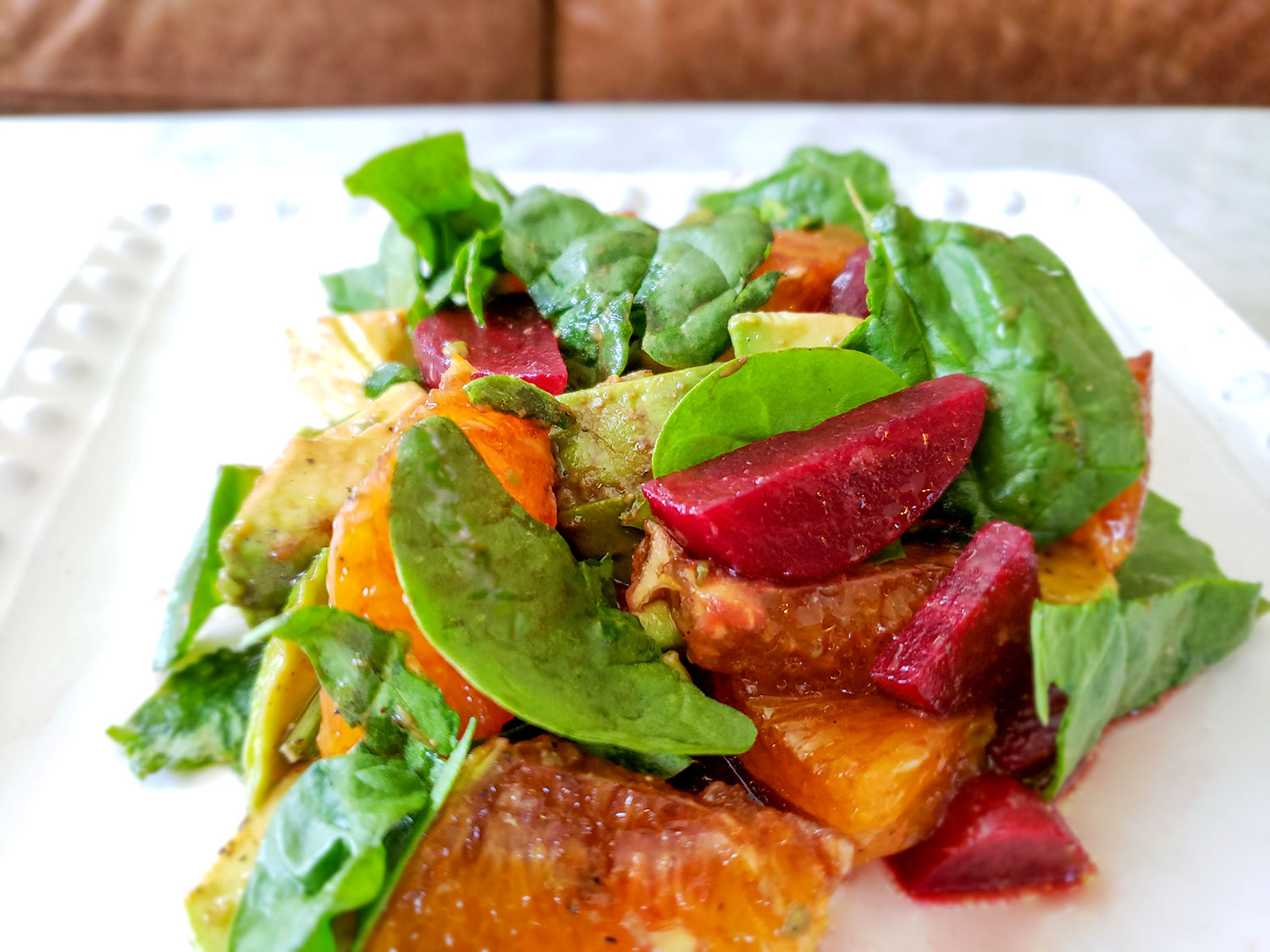 Whole30 Beet, Orange and Avocado Salad