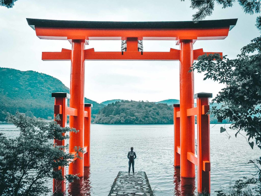 Torii Gate in Hakone, Japan