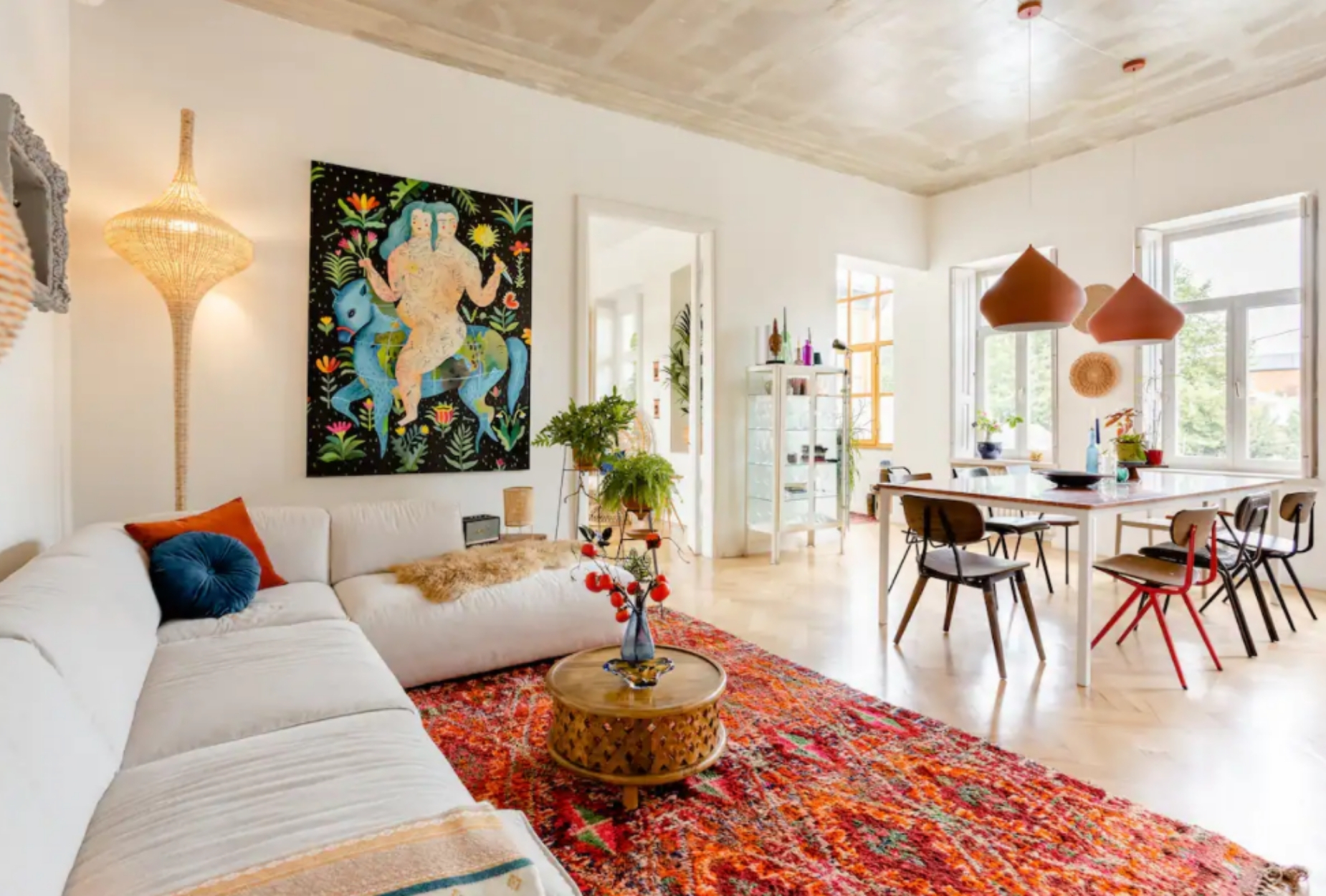 airbnb tbilisi colorful boho flat