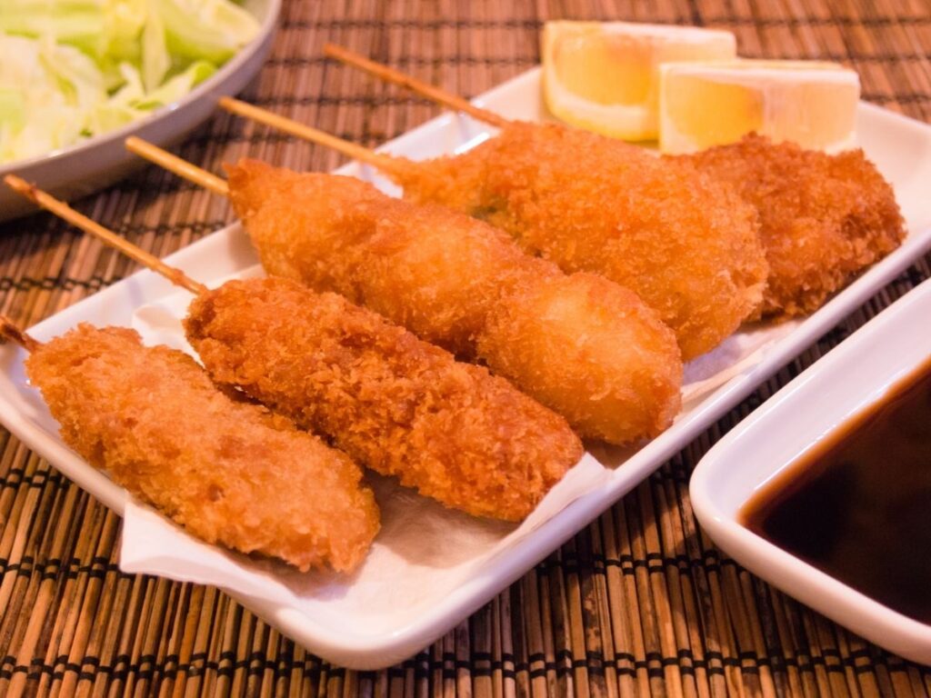 Kushikatsu Osaka Deep fried meat on sticks
