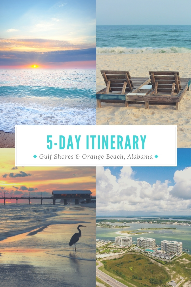If you love going to the beach, but don’t really like lounging in the sand all day -- you’ll love this 5-day itinerary to Gulf Shores, Alabama. #visitalbeaches #gulfcoast #alabama #gulfshores #orangebeach
