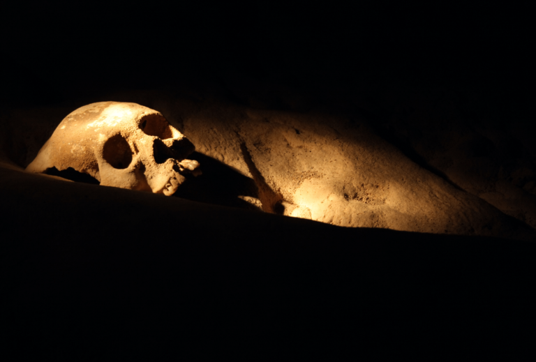 Maya skull atm cave belize