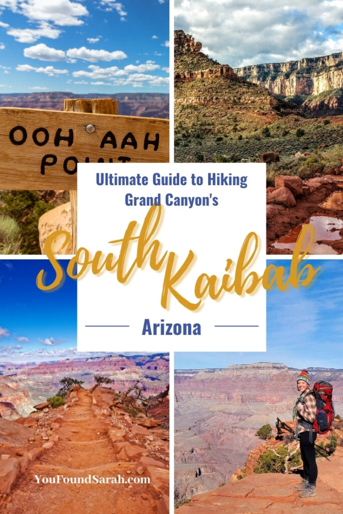 Hiking the South Kaibab Trail to Phantom Ranch is a major bucket list hike for any outdoor enthusiast! Here's your ultimate guide. #grandcanyon #nationalparks #southrim #bucketlist #arizona Find even more travel tips and inspiration at www.youfoundsarah.com