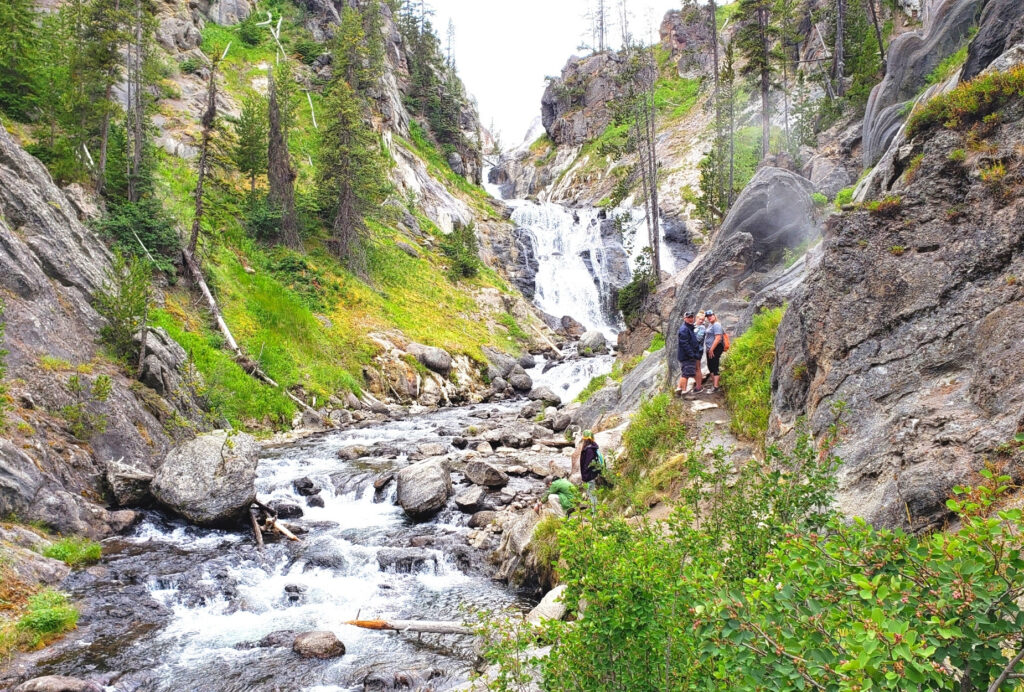 Mystic Falls is a fun and easy hike to take in Yellowstone National Park.