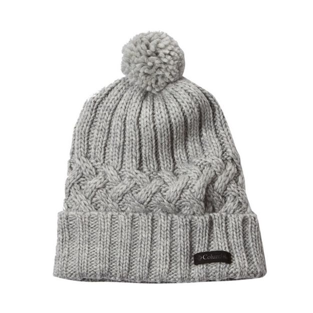 grey cable knit beanie women
