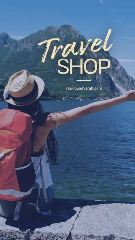 travel shop mobile header